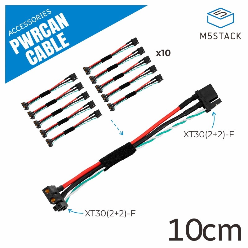 M5Stack - M5Stack อย่างเป็นทางการ PwrCAN สําหรับโมดูล-10 ซม.(10 ชิ้น)