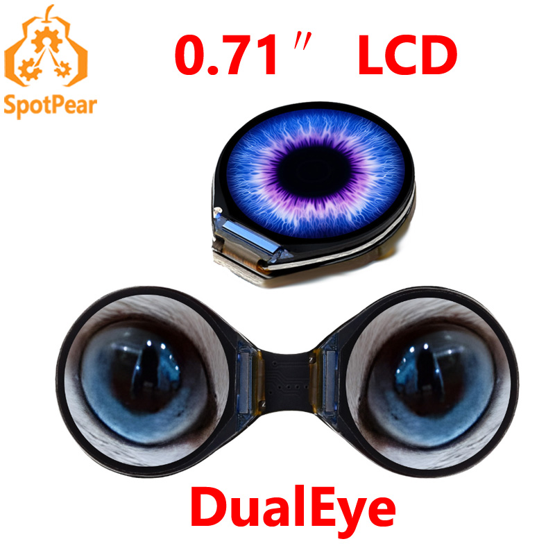 Waveshare Esp32 - Waveshare 0.71 นิ้ว Double Eye รอบจอแสดงผล