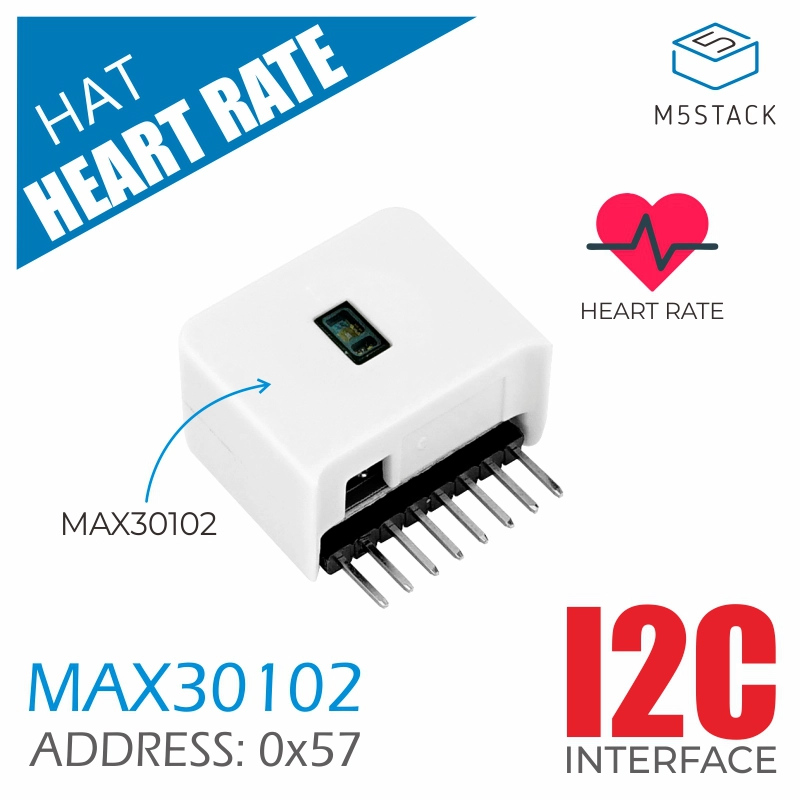M5Stickc - M5Stack Official M5StickC หมวกวัดอัตราการเต้นของหัวใจ (MAX30102)