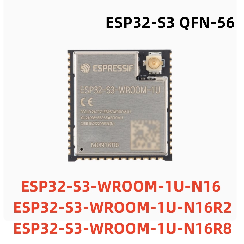 Esp32 S3 Devkitc 1 - ESP32-S3 ESP32-S3-WROOM-1U N16 N16R2 N16R8 WiFiบลูทูธเข้ากันได้กับPS-RAM