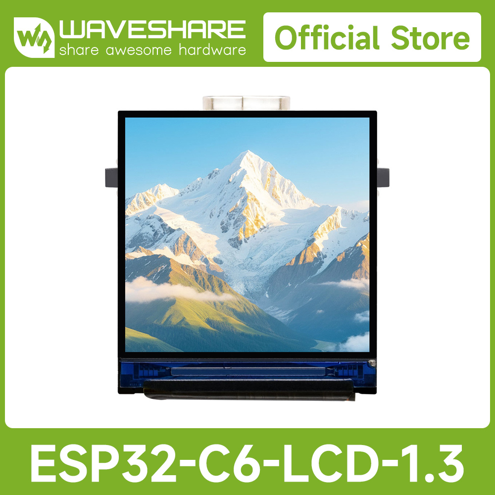 Waveshare Esp32 - เวฟแชร์ ESP32-C6 บอร์ดพัฒนาจอแสดงผล LCD ขนาด 1.3