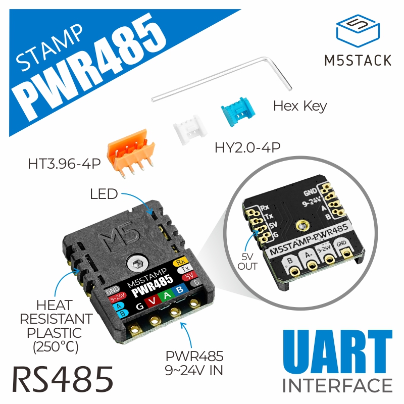 M5Stack - M5Stack โมดูล M5Stamp RS485 อย่างเป็นทางการ