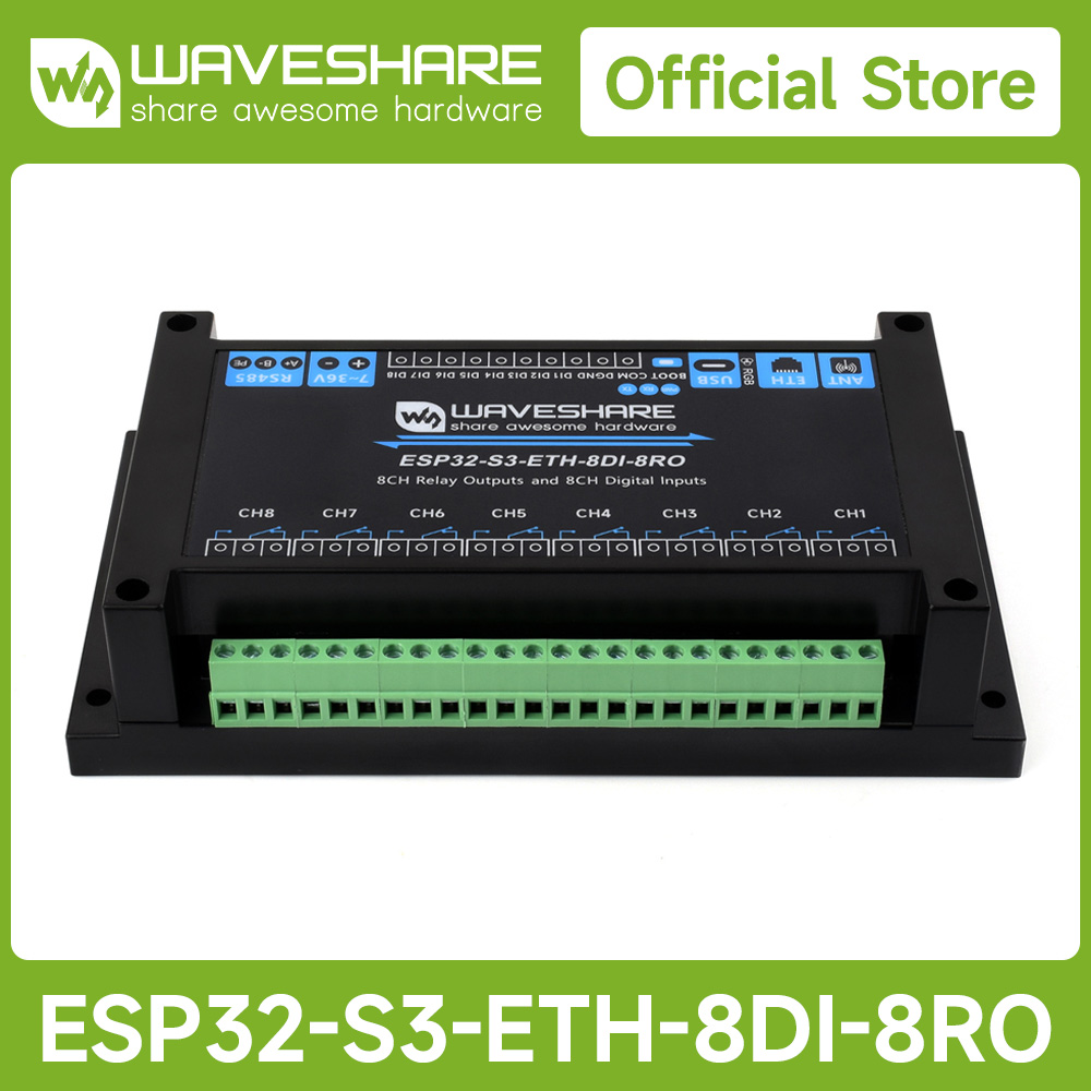 Waveshare อุตสาหกรรม 8-Channel - Waveshare Esp32 บทวิจารณ์และราคา
