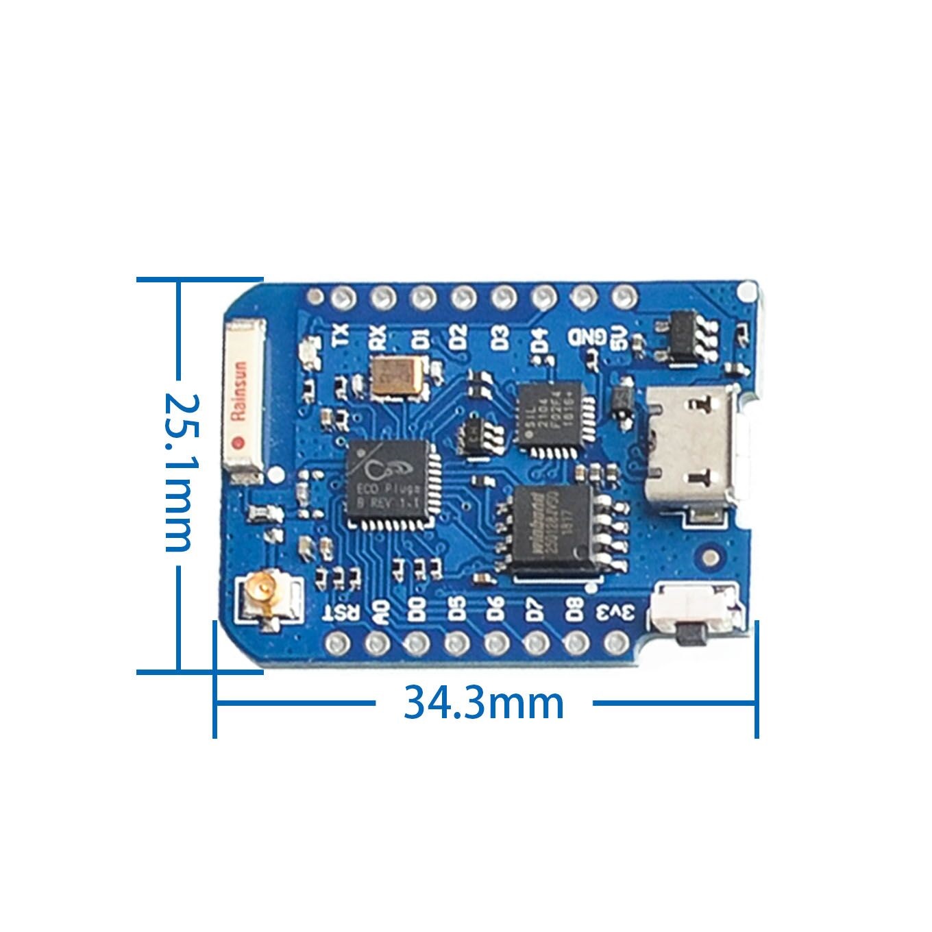 Wemos D1มินิโปร4ม. 16ม. ไบต์ขั - D1 Mini Pro บทวิจารณ์และราคา