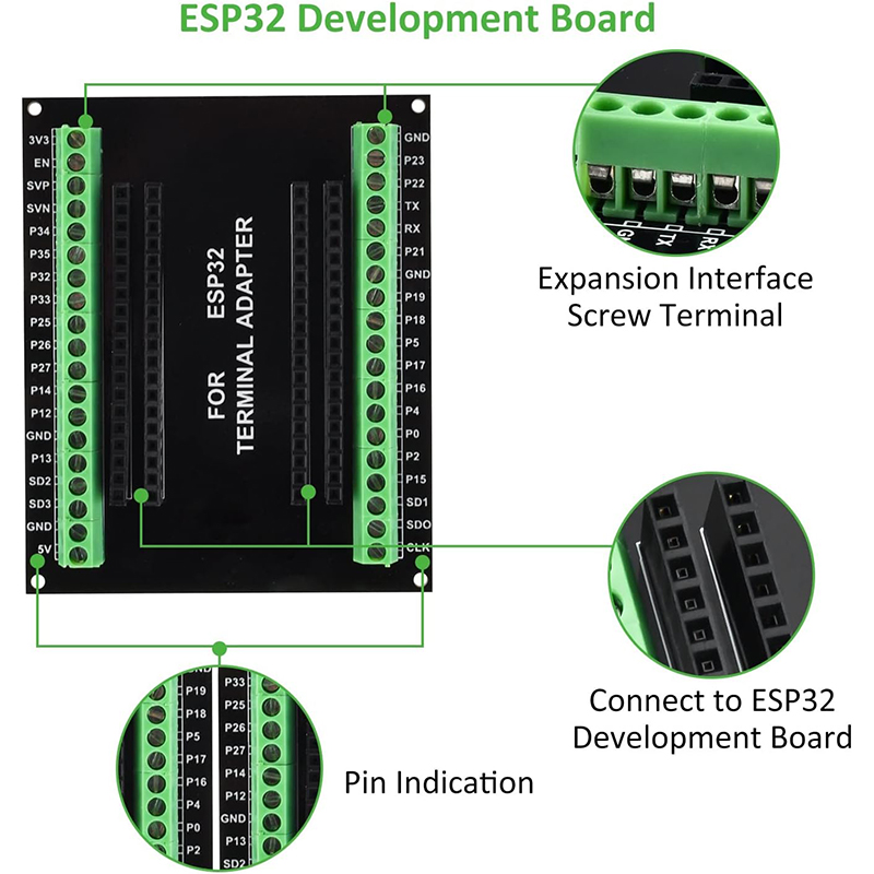 3 ชิ้น 38PIN ESP32 บอร์ดเบรกเอ - Nodemcu 32S บทวิจารณ์และราคา
