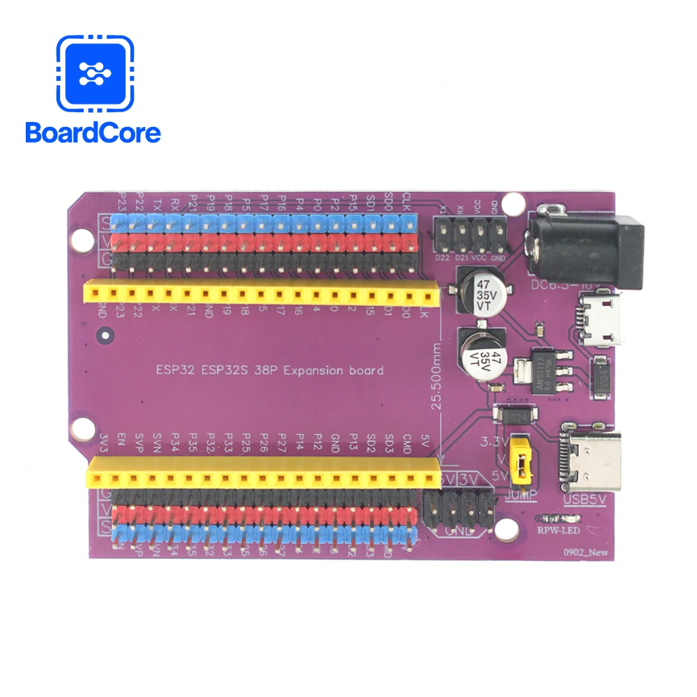 โมดูลบอร์ดขยาย 38 พิน ESP32S I - Nodemcu 32S บทวิจารณ์และราคา