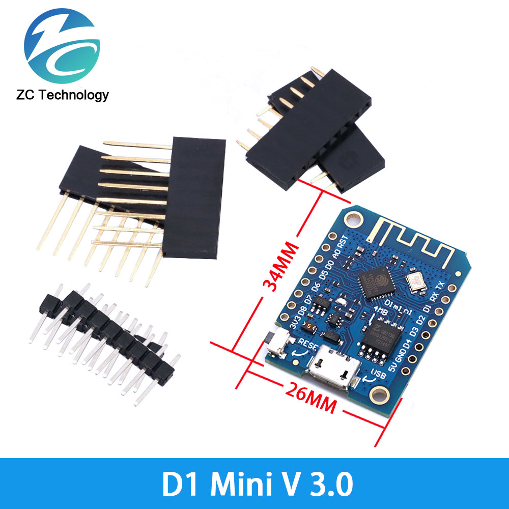 D1 Mini ESP8266 ESP-12F CH340G - Wemos D1 Mini บทวิจารณ์และราคา