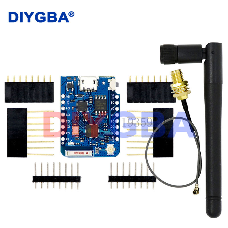 WEMOS D1 Mini Pro 4M 16M ไบต์ข - Nodemcuv2 บทวิจารณ์และราคา