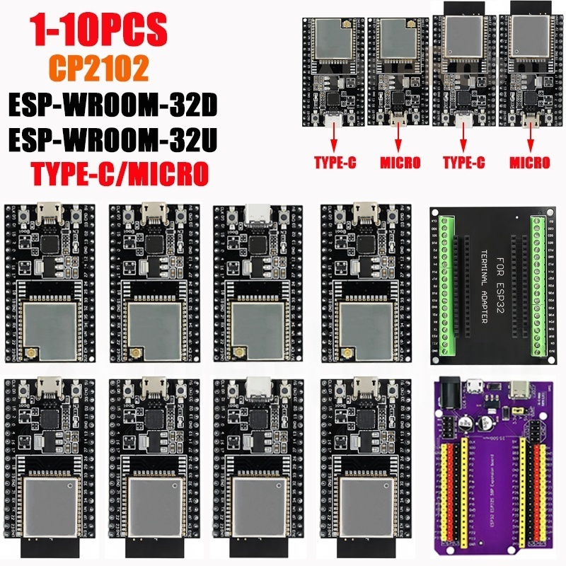 1-10PCS ESP32-DevKitC บอร์ดหลั - Nodemcu 32S บทวิจารณ์และราคา